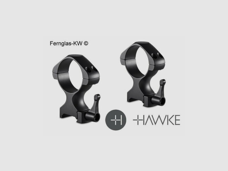 HAWKE 23032 2 Stück Ringmontagen 34 mm Precision Steel Weaver Hoch Lever