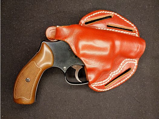 Weihrauch HW37 Kal. 9mm R.K. (PTB 887) Arminius HW 37 Schreckschuss Revolver met leren holster