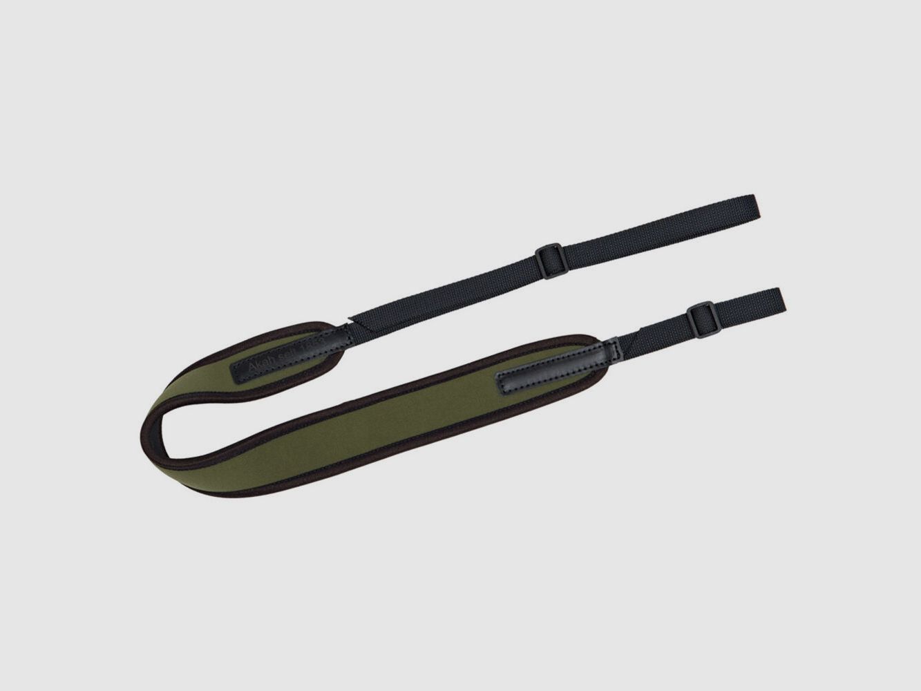 Correa para rifle AKAH elástica verde de neopreno con correa ajustable