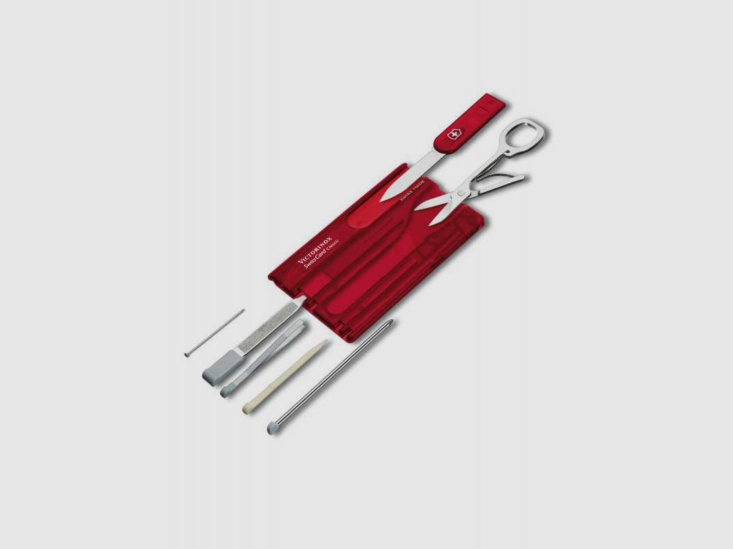 Victorinox, Swiss Card Classic, rot, 10 Funktionen
