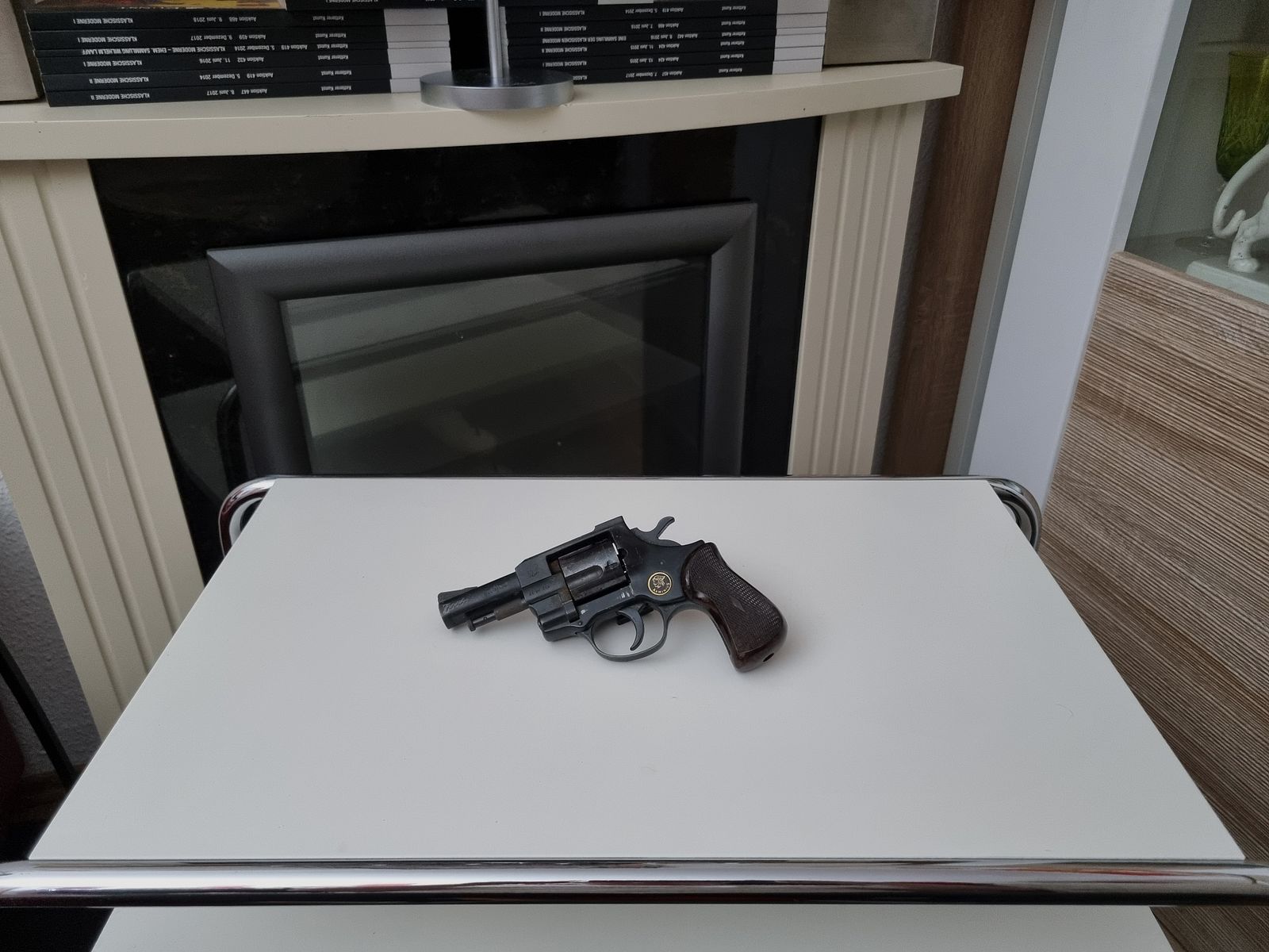 Arminius HW 1G blank firing revolver + accessories