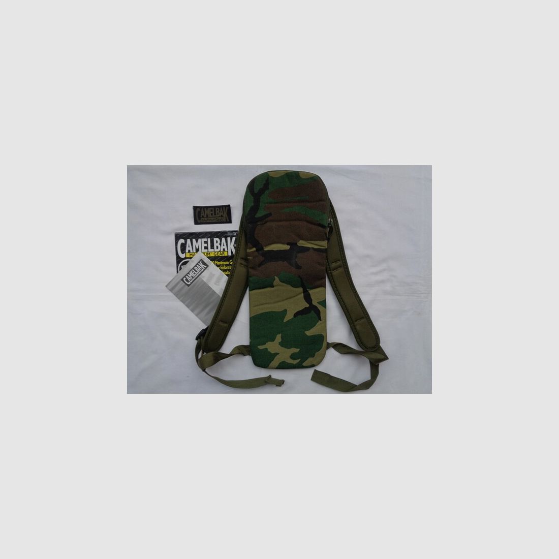 Camelbak Trinkrucksack für 2 Liter Long Neck, Woodland, unbenutzt/neuwertig