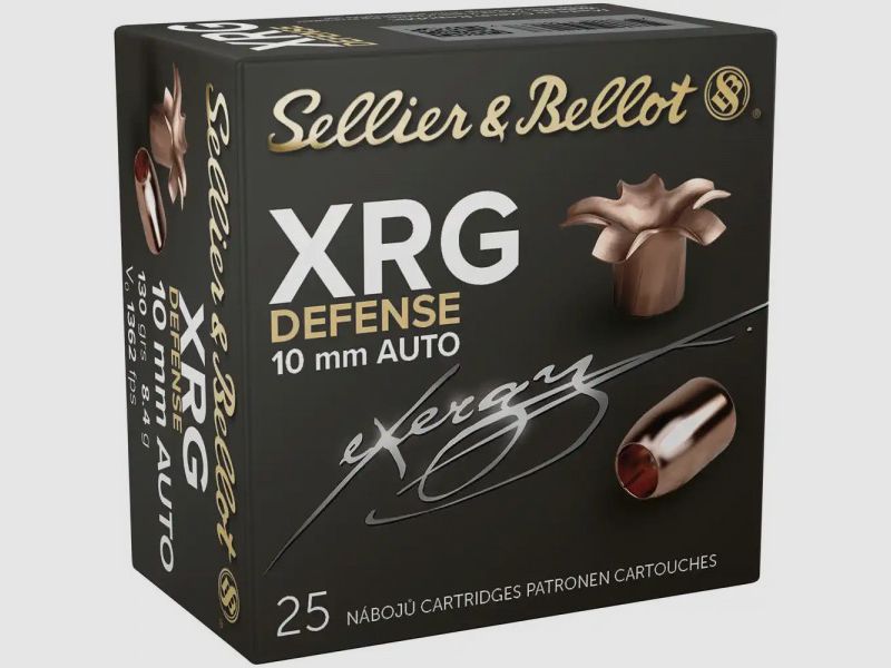 SELLIER & BELLOT XRG - OBRONA - 10MM AUTO - 130 GRS. - 25 SZTUK