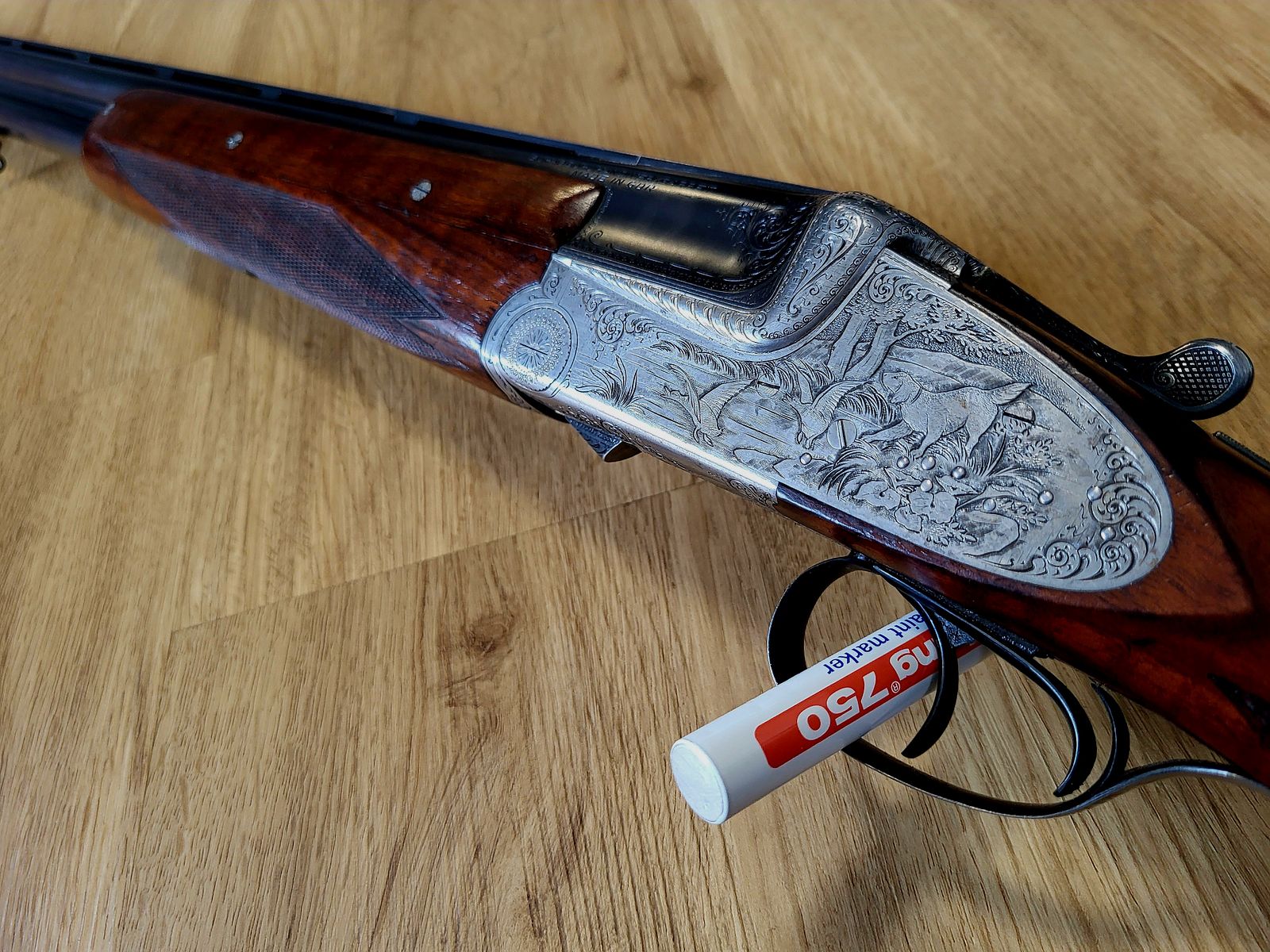 Bühag Suhl 12/70 Luxus Flinte mit Seitenschloss
