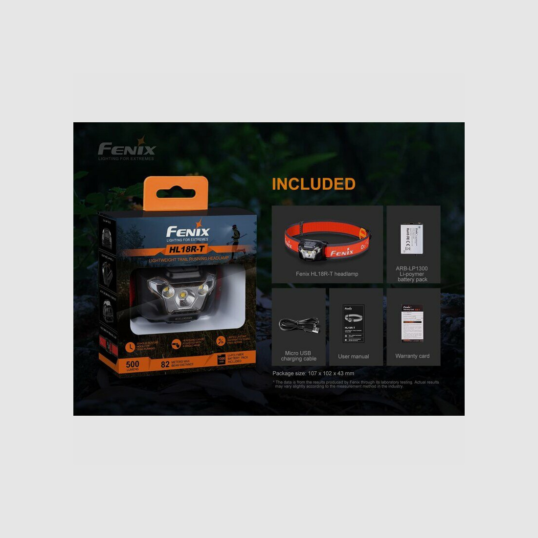 Fenix Linterna frontal Fenix HL18R-T LED