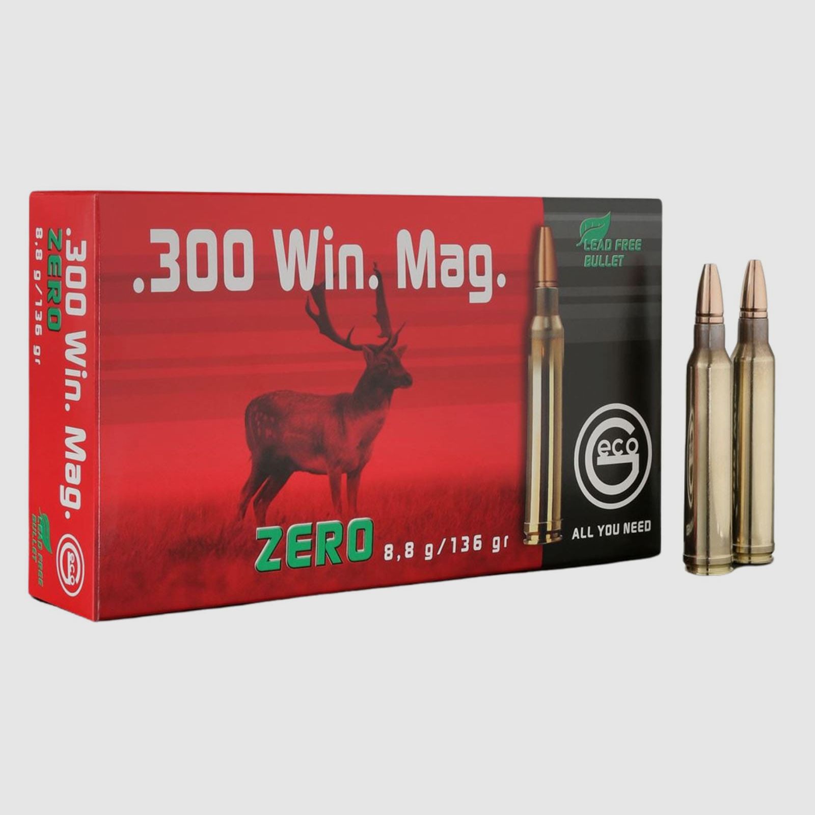 Geco .300WinMag Zero 8,8g - 136gr