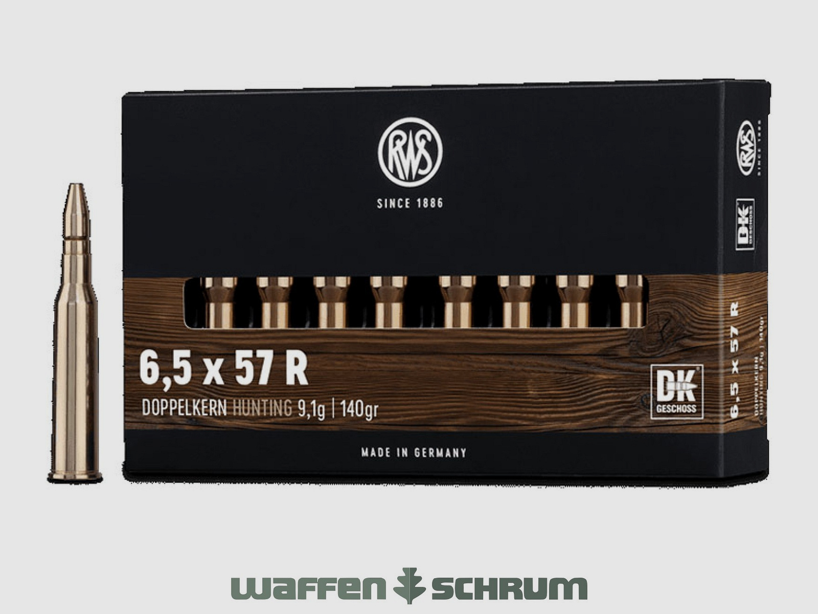 RWS Doppelkern 9,1g - 140 gr 6,5x57R