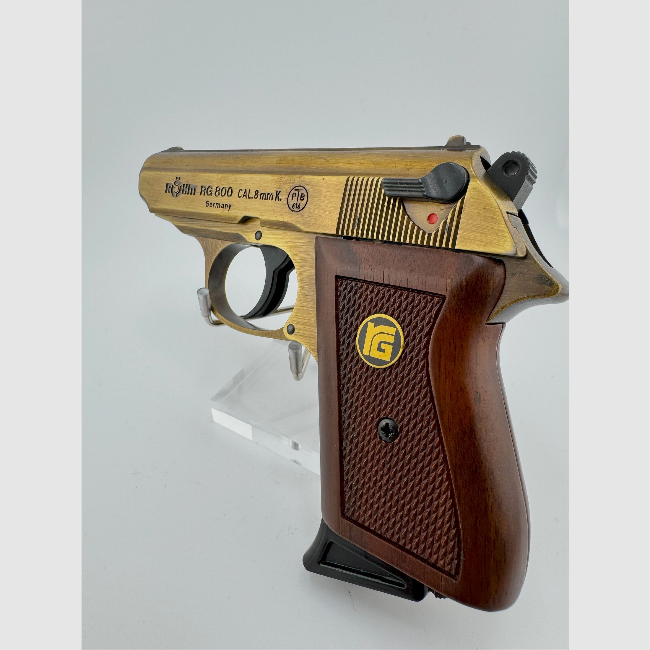 Röhm RG 800 SSW Sondermodell „Altmessing“ - PTB 414 - Beschussjahr KD (1993)