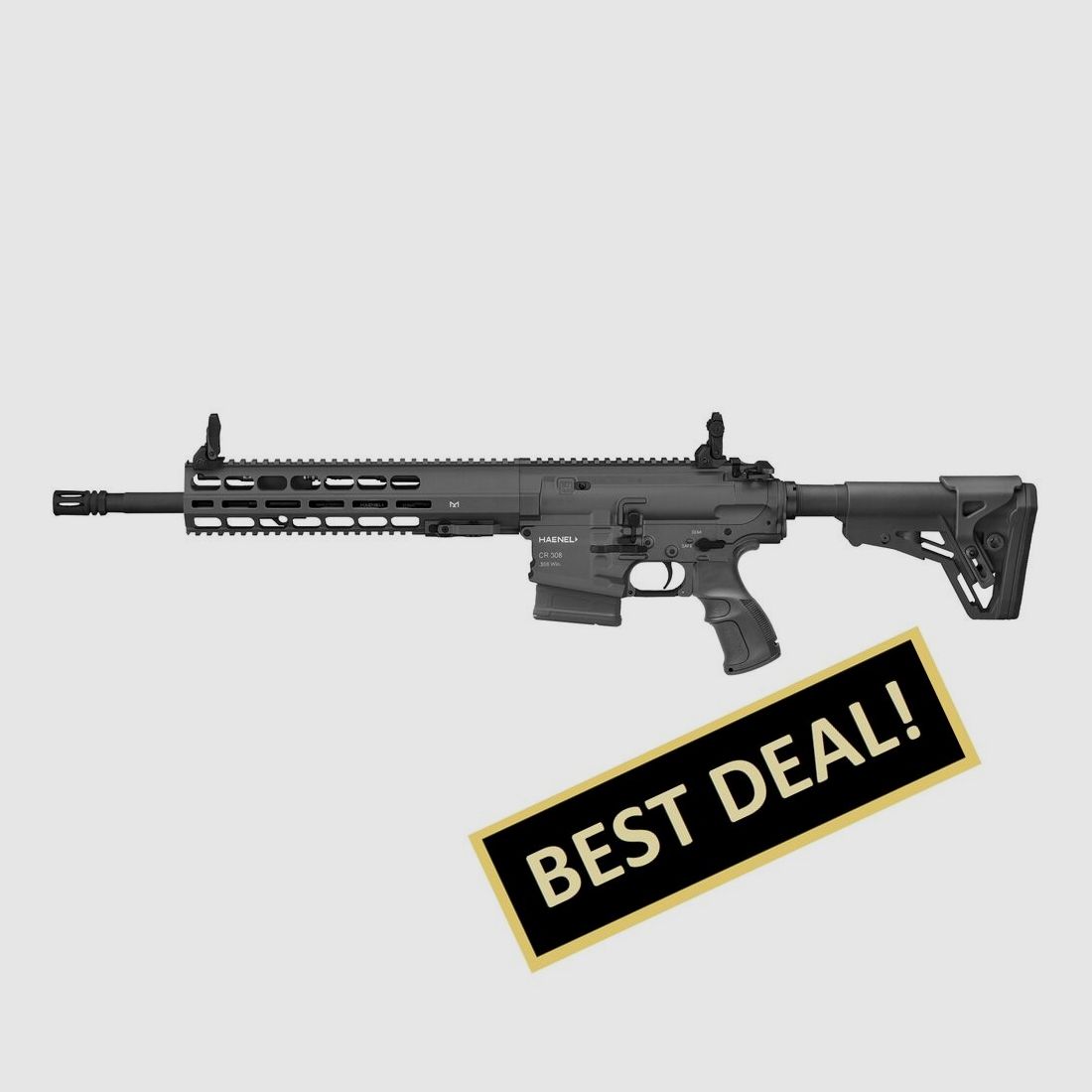 Haenel CR308, M-Lok Handschutz Selbstladebüchse