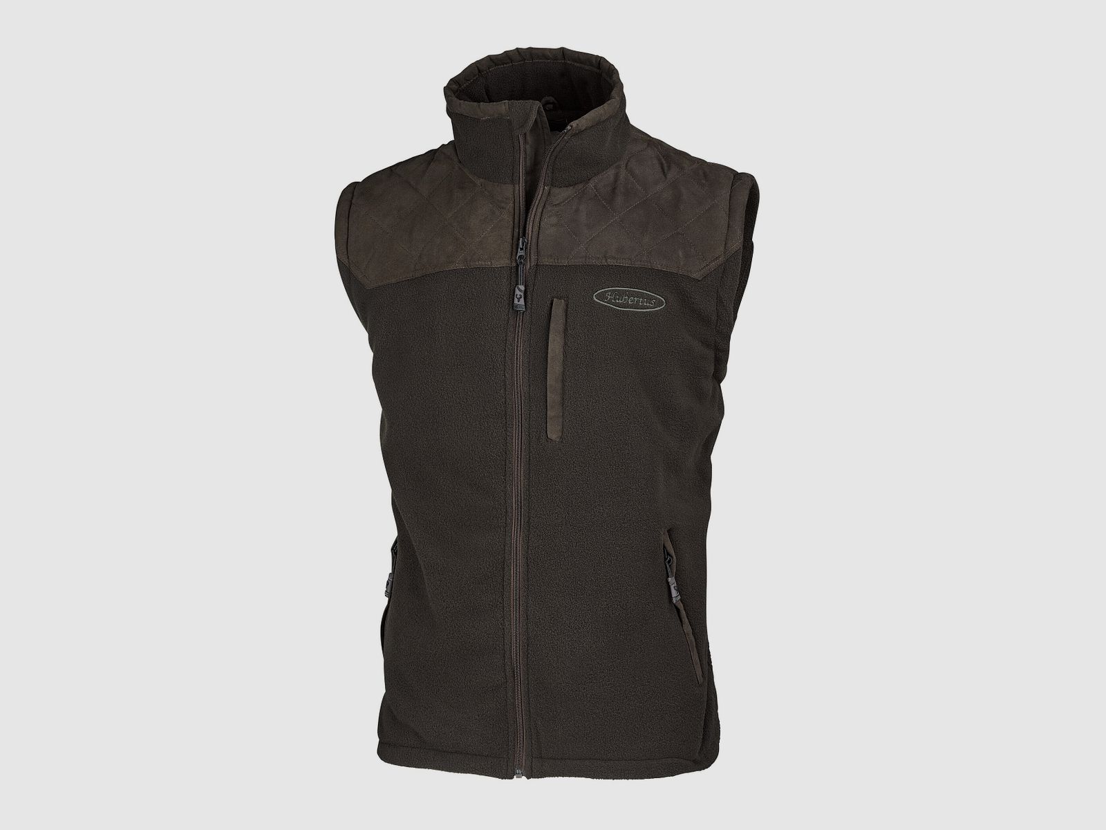 Hubertus fleece vest with trim