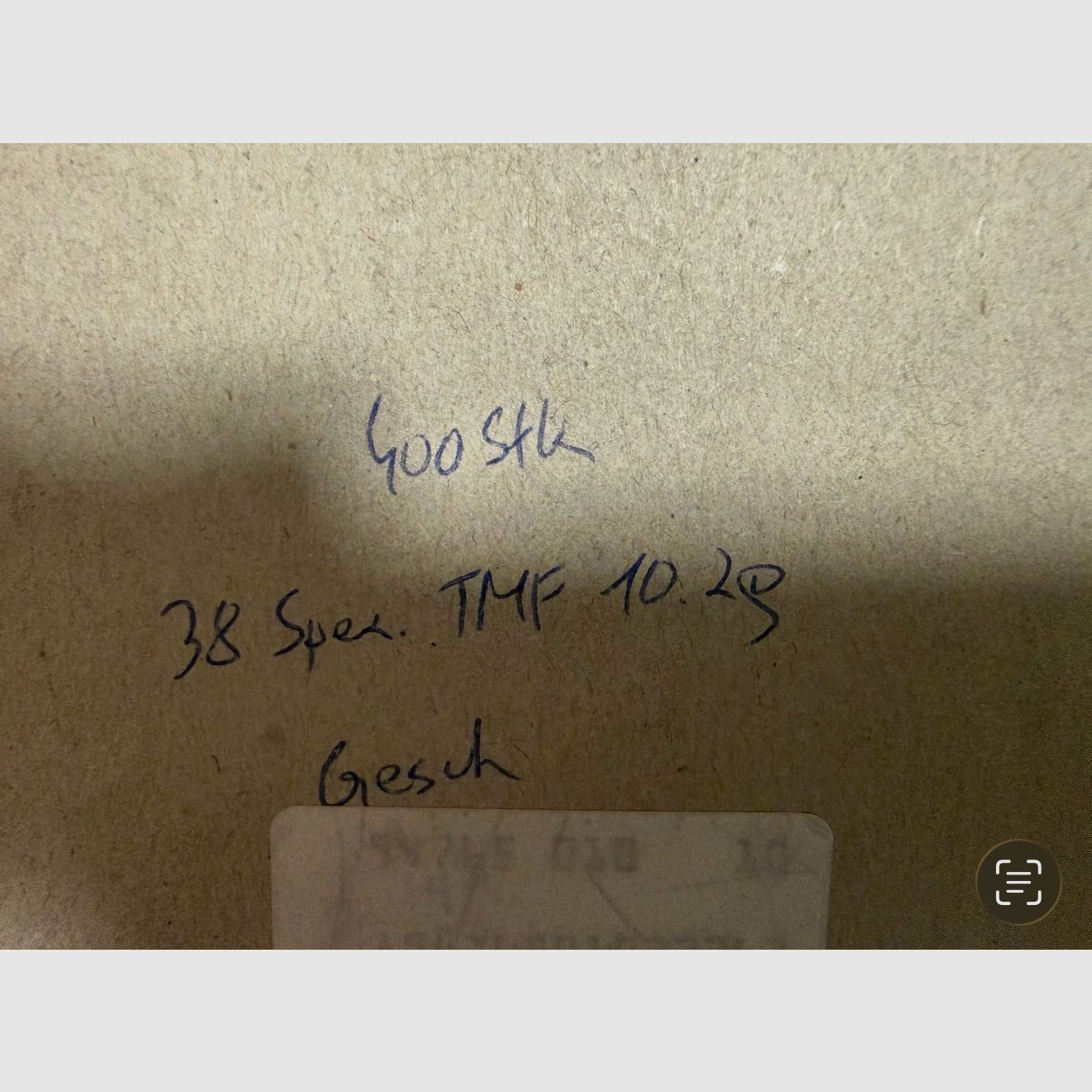 Cartuchos .38 Special 10,2g/158grs. Tlm Fk. 400 piezas