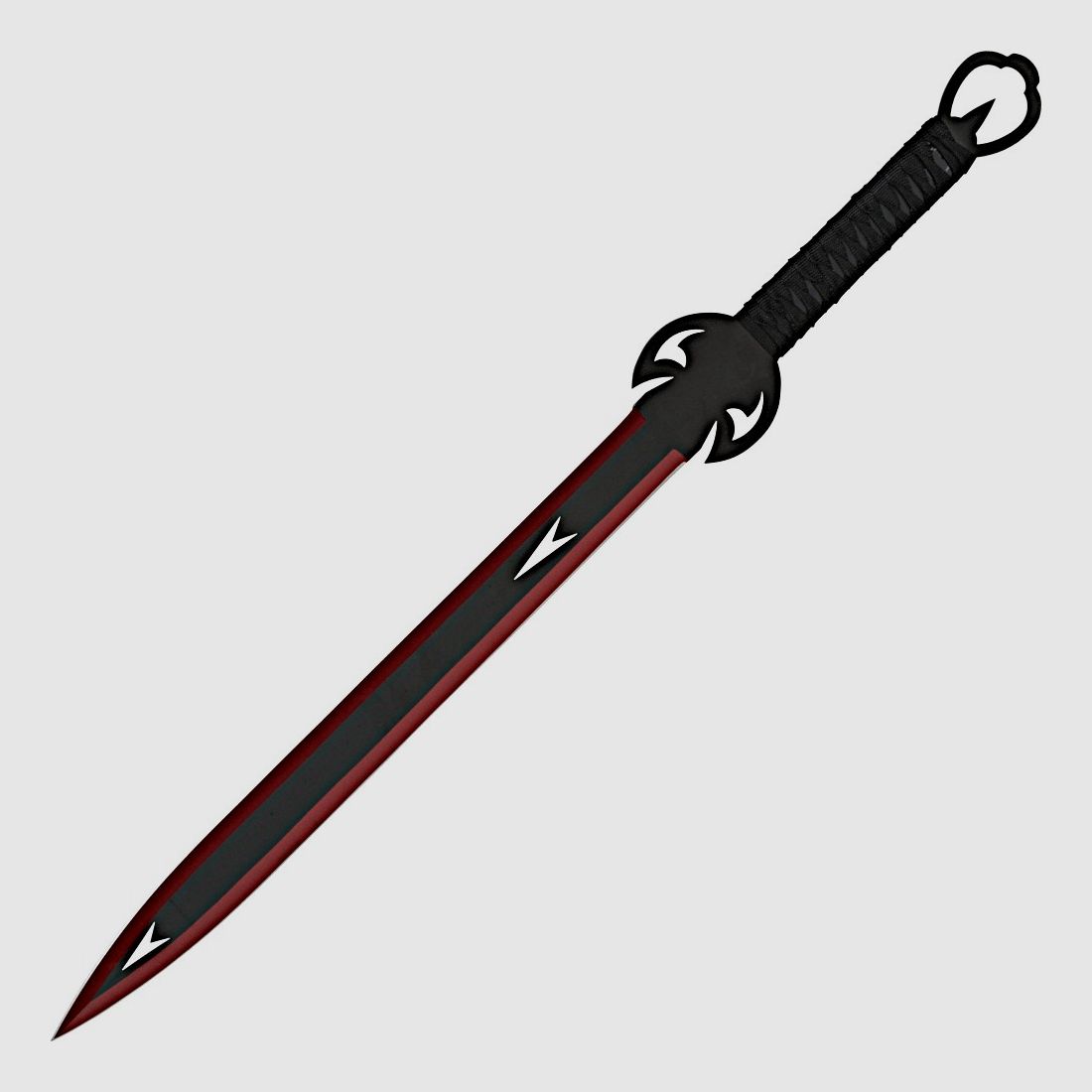 Back sword red including nylon sheath