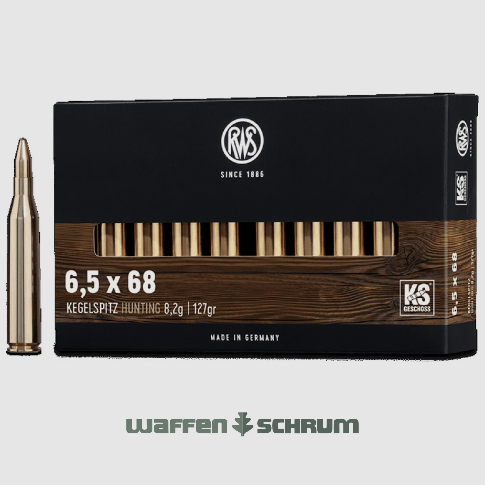RWS Kegelspitz 8,2g - 127gr 6,5x68