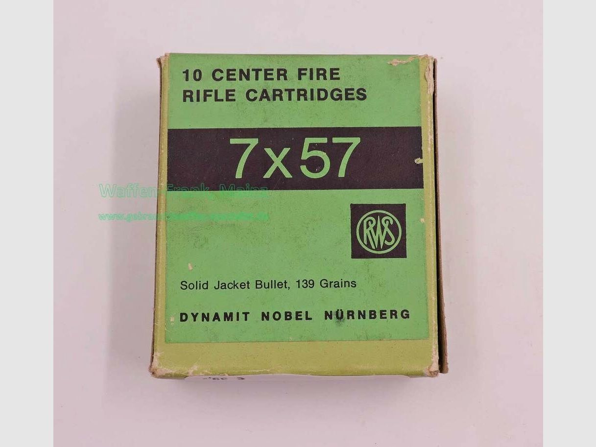 RWS (WZd.Fa.Rottweil) cartucce per fucile 7x57