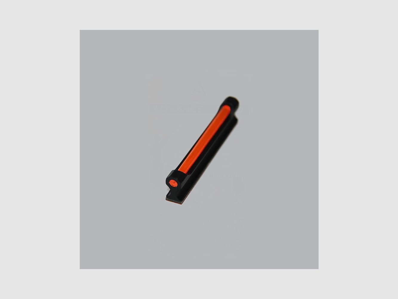 HOOGTE VIZIER MM 7 LANG MM 50 IN ROOD ALUMINIUM MET FLUORESCERENDE FIBEROPTIEK, afbeelding 2 van 3
