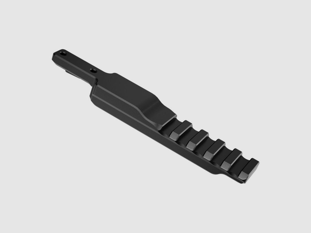 Carril Picatinny para la parte delantera del montaje del visor de punto rojo PR-02-SMAI-B, imagen 1 de 3