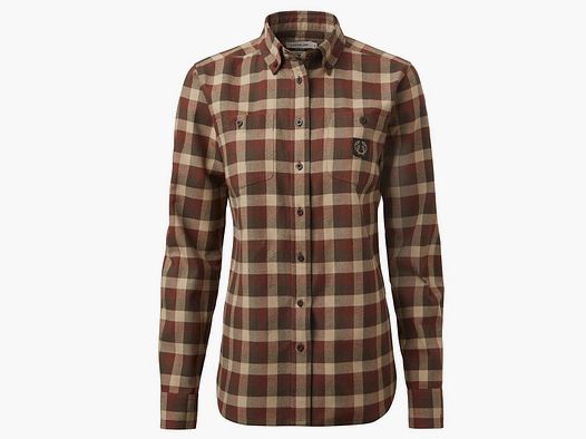 Chevalier Bluse Flannel Heron  Holly Green Checked