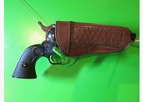Belt holster revolver, leather, 5.5" revolver, leather holster for single action revolver Colt SAA clones