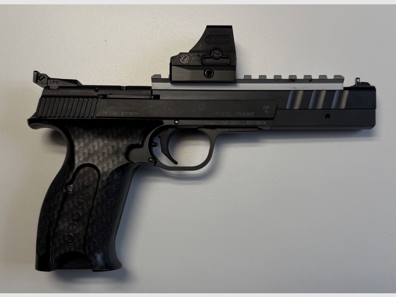 Hämmerli X-ESSE IPSC SF Black, Holosun HE508T-RD-X2, mit umfangreichem, exklusivem Zubehör - NEUWERTIG