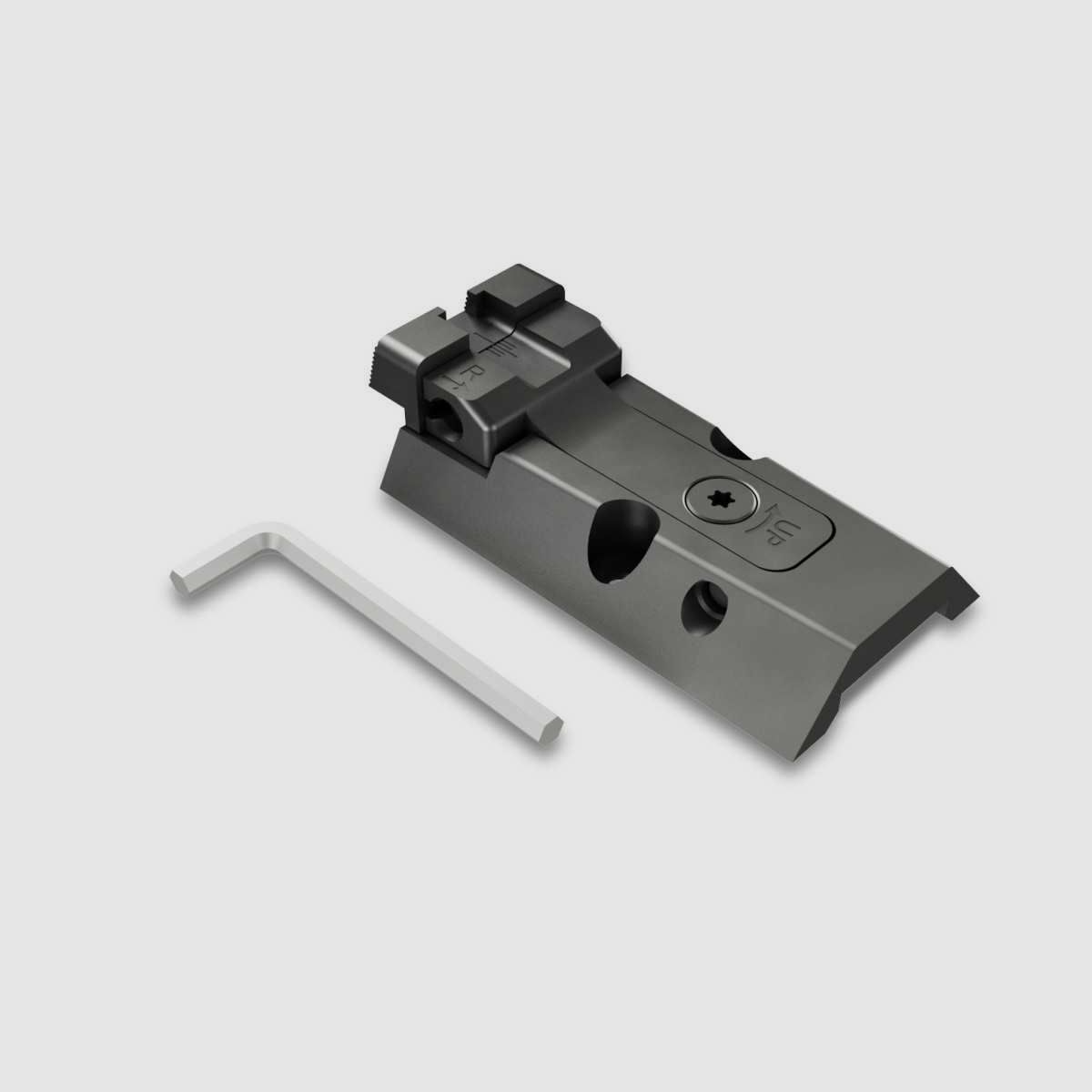 HAUSSE REGLABLE AVEC PLATINE NOIRE SFX/COMBAT CANIK, image 1 sur 3