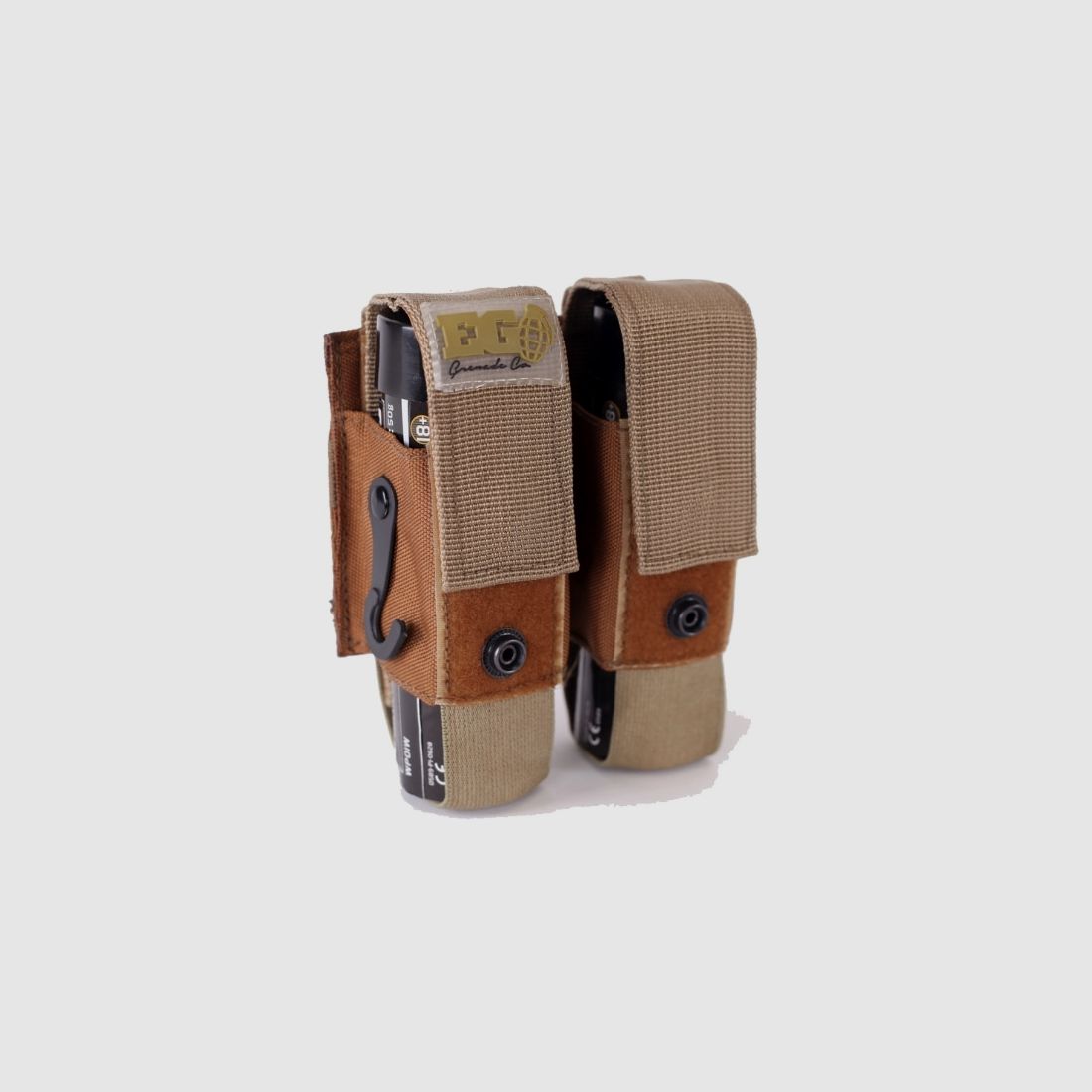 Enolagaye Rauchgranaten Molle-Doppel-Tasche (Desert / Tan)