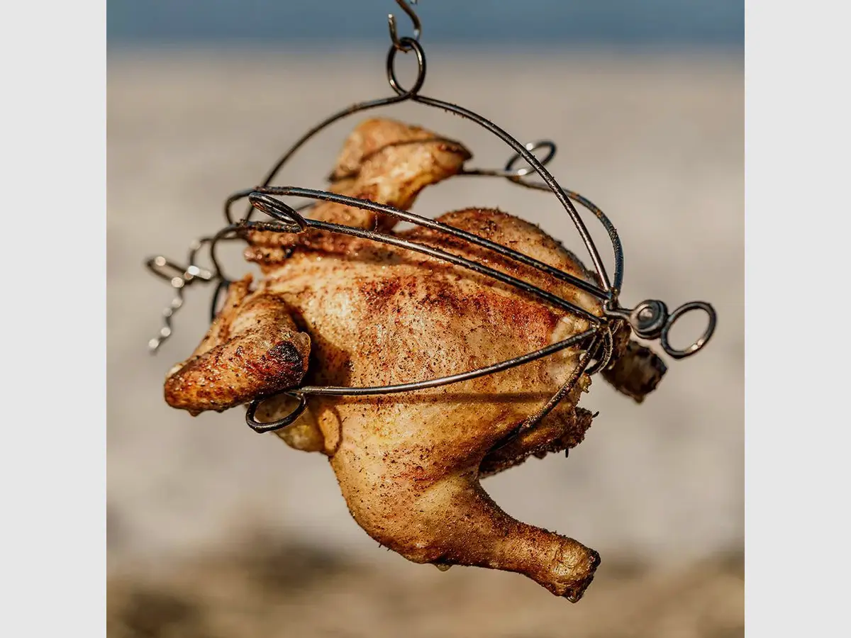 Petromax Poultry Grill Basket with Chain and Hook, image 2 of 4