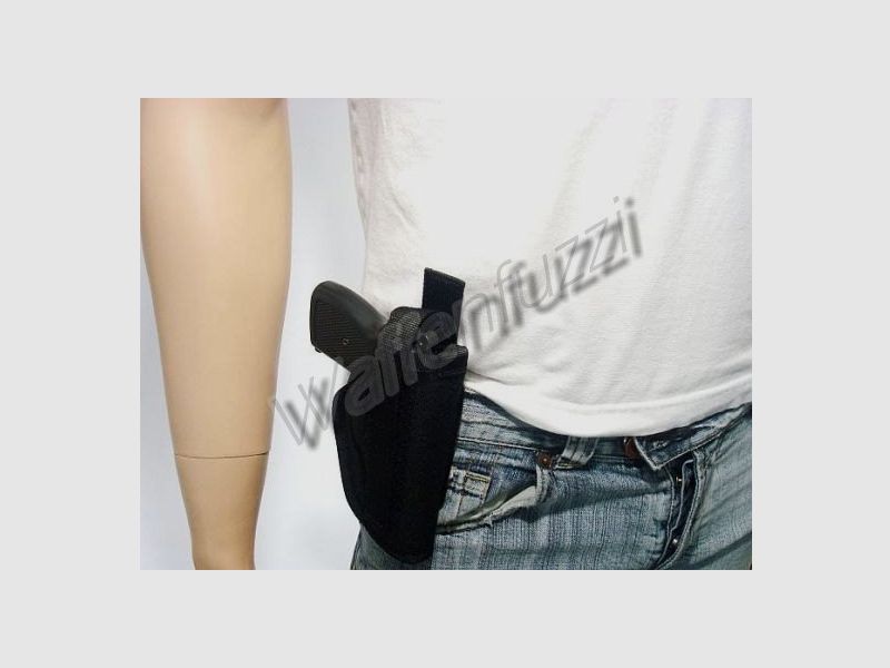 Nylon belt holster for small pistols with clip