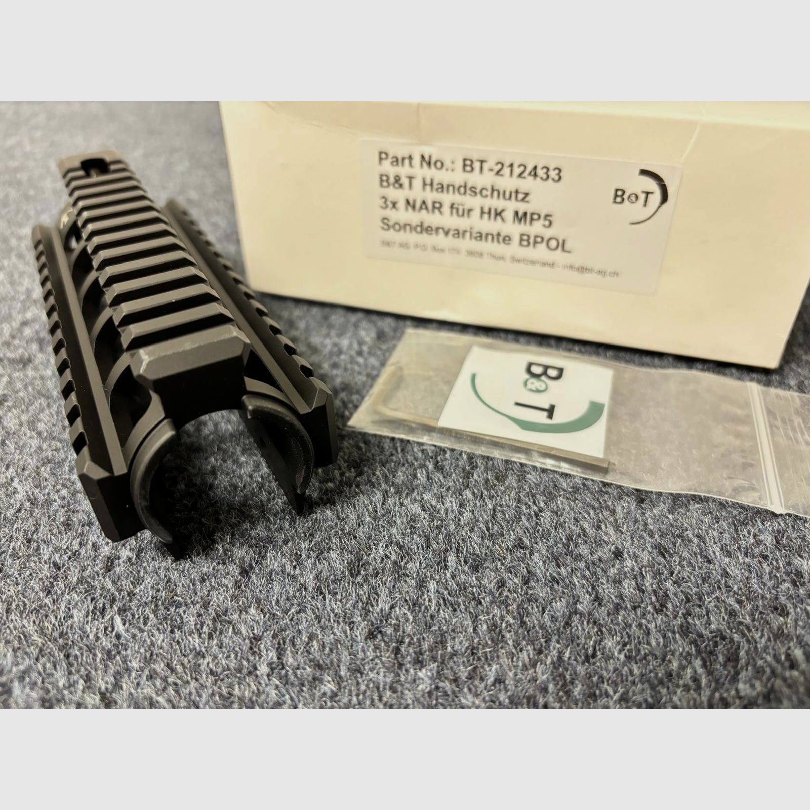 B&T Picatinny Quadrail Handschutz für HK MP5 SP5 - NEU - SAR M41/05 MKE T94 Heckler & Koch