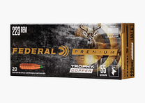 Federal Premium .223 Rem. Trophy Copper lead-free 3.6g / 55grs. 20 pieces