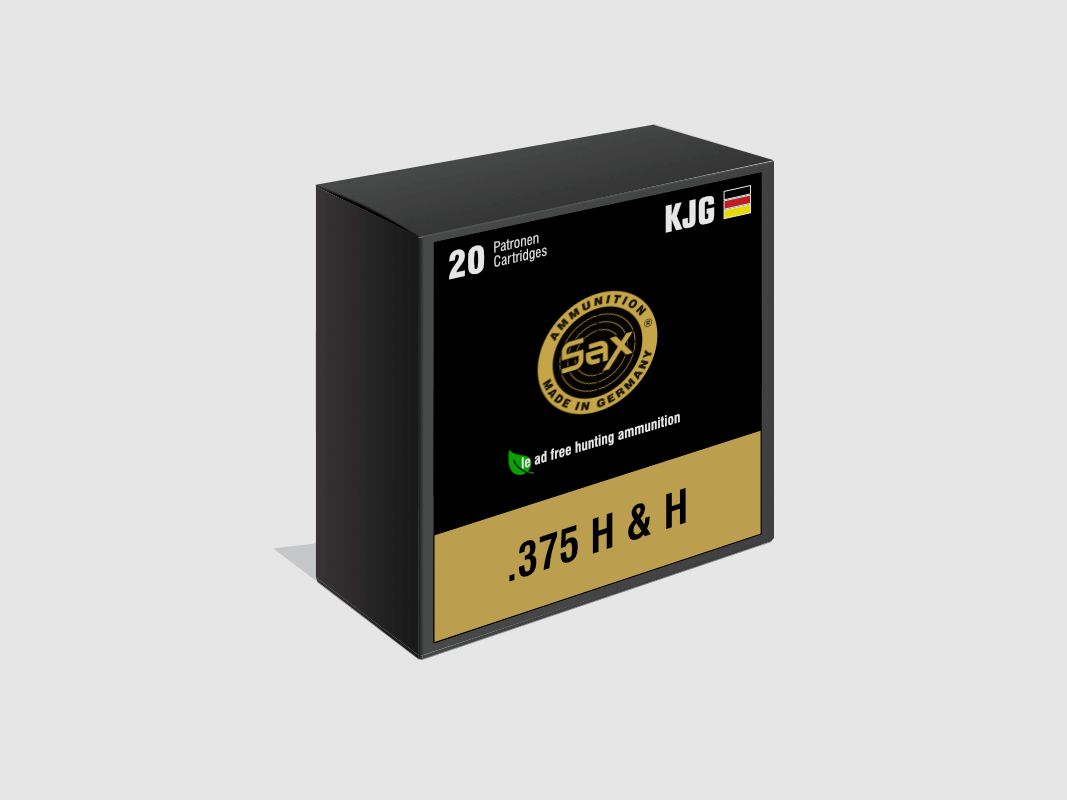 SAX 375 H&H KGJ- SR 10 g / 155 grs - Box mit 20 Stk