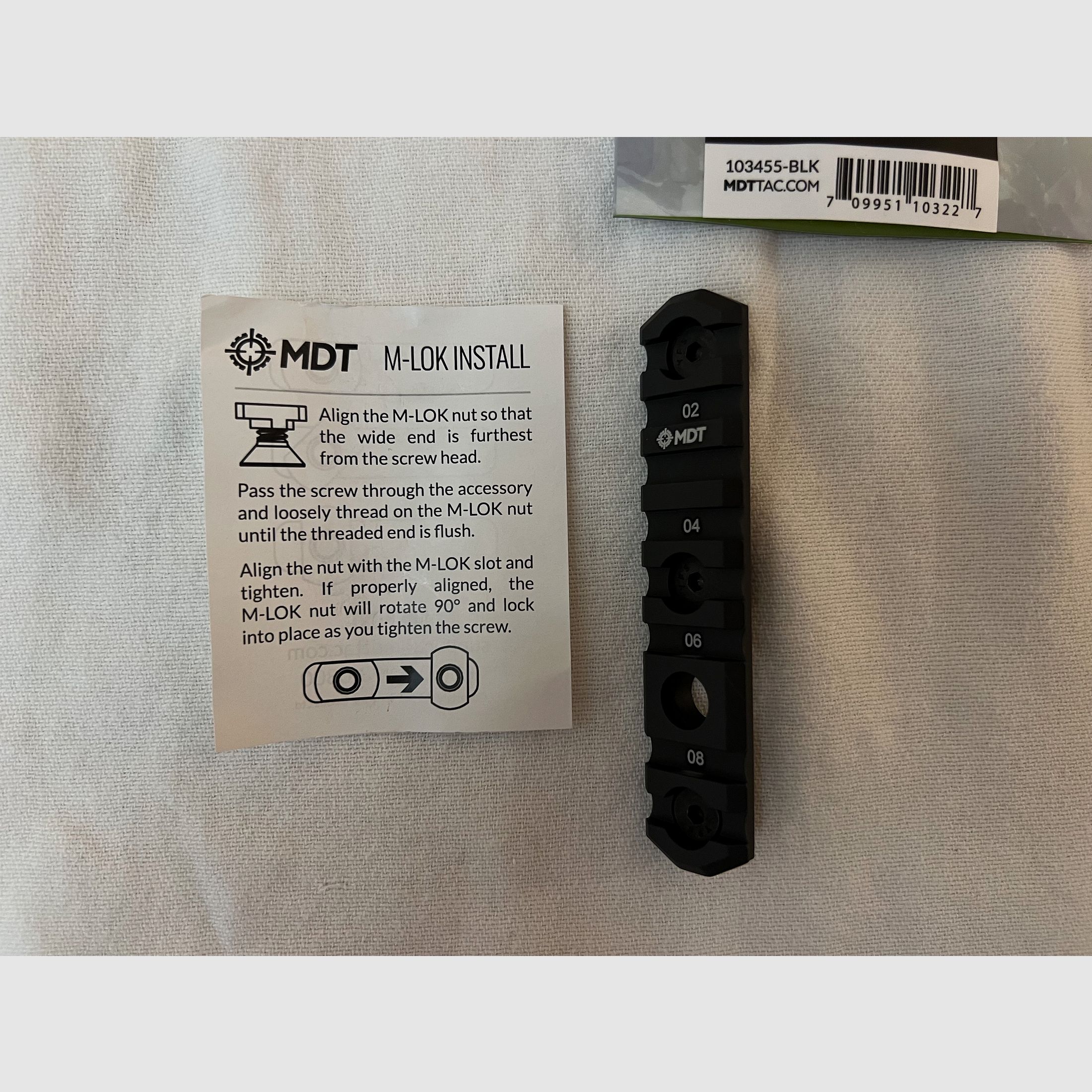 MDT Picatinny per M-LOK binari Nuovo NP 80€