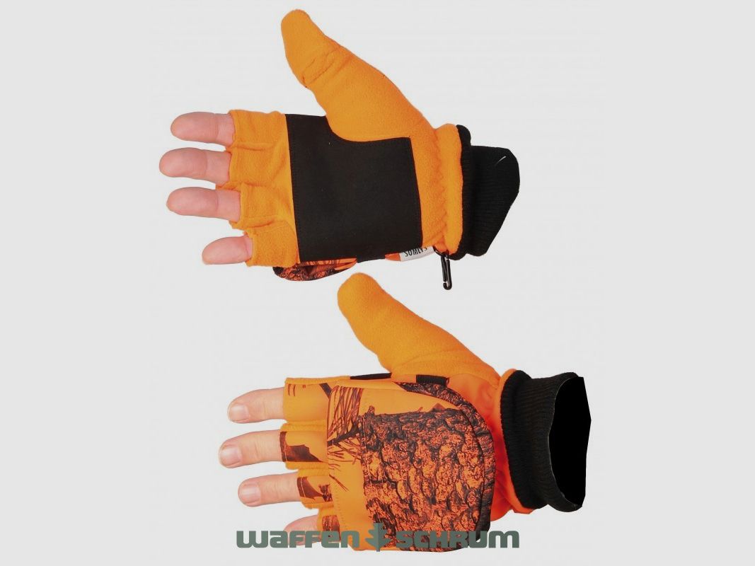 Somlys Handschuhe Fäustling Fleece  Orange Camou