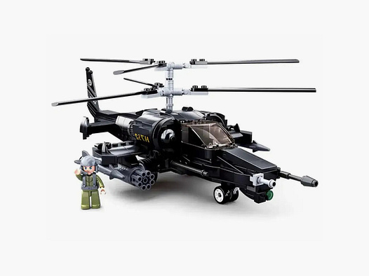 Sluban Sluban Set di costruzione Elicottero da combattimento M38-B0752