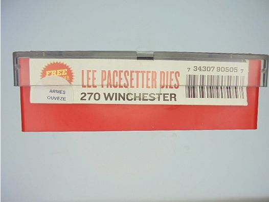 JEUX OUTILS ACIER LEE CALIBRE 270 WINCHESTER