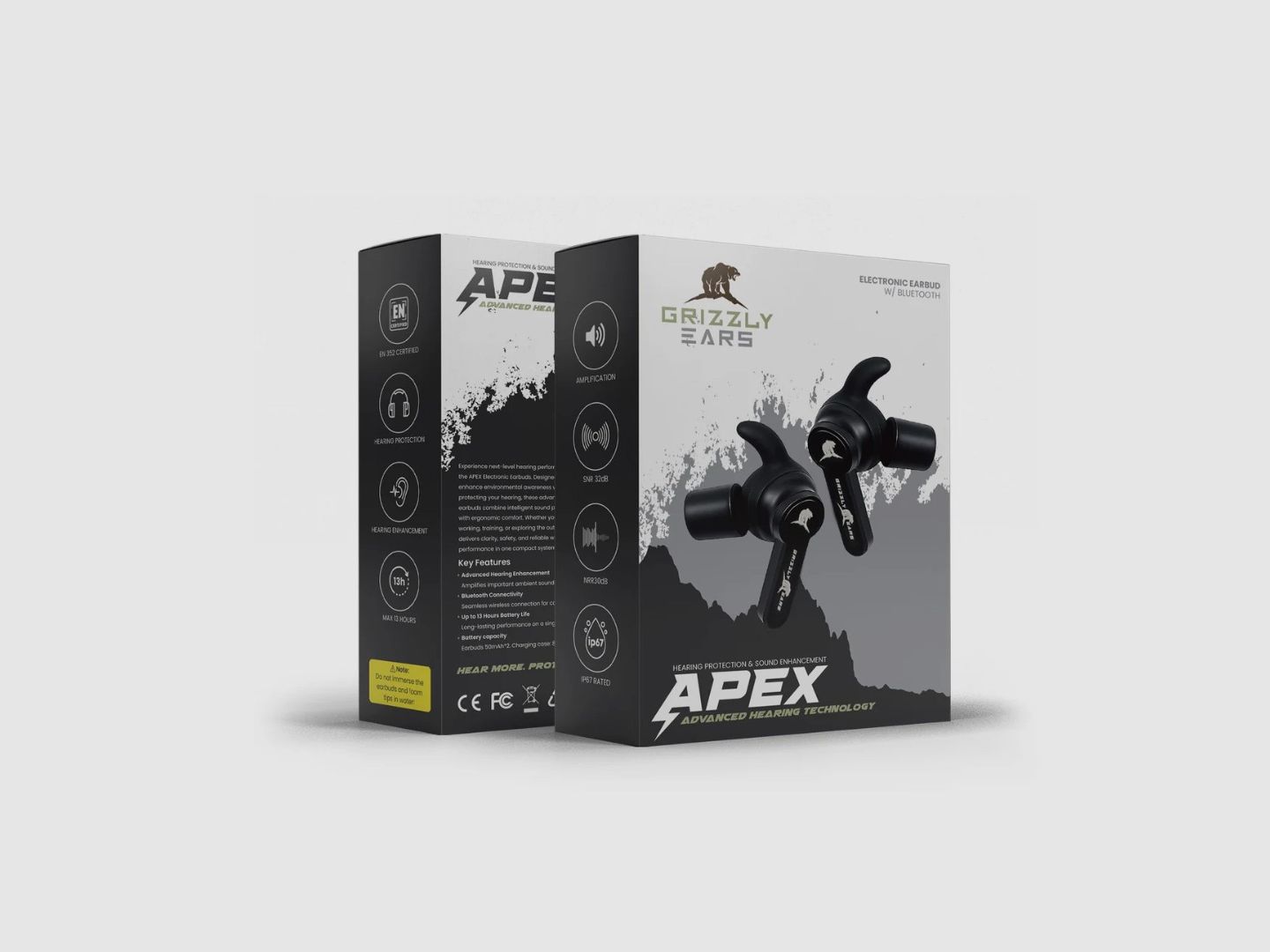 Grizzly Ears Apex bluetooth oordoppen, afbeelding 1 van 3