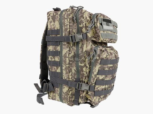 OpTacs Tactical Backpack Rucksack 45L Molle Digital Camo Braun