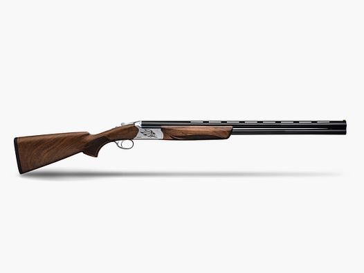 Huglu Ventus Lightweight Bockflinte, Kal. 12/76, 71cm Lauf, Einabzug, Silber, Gravur