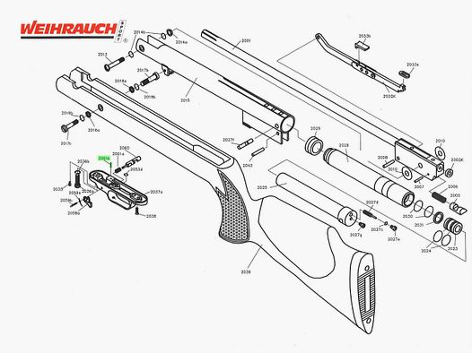 Stift Sicherungsbolzen fĂĽr Luftgewehr Weihrauch HW 90, Ersatzteil