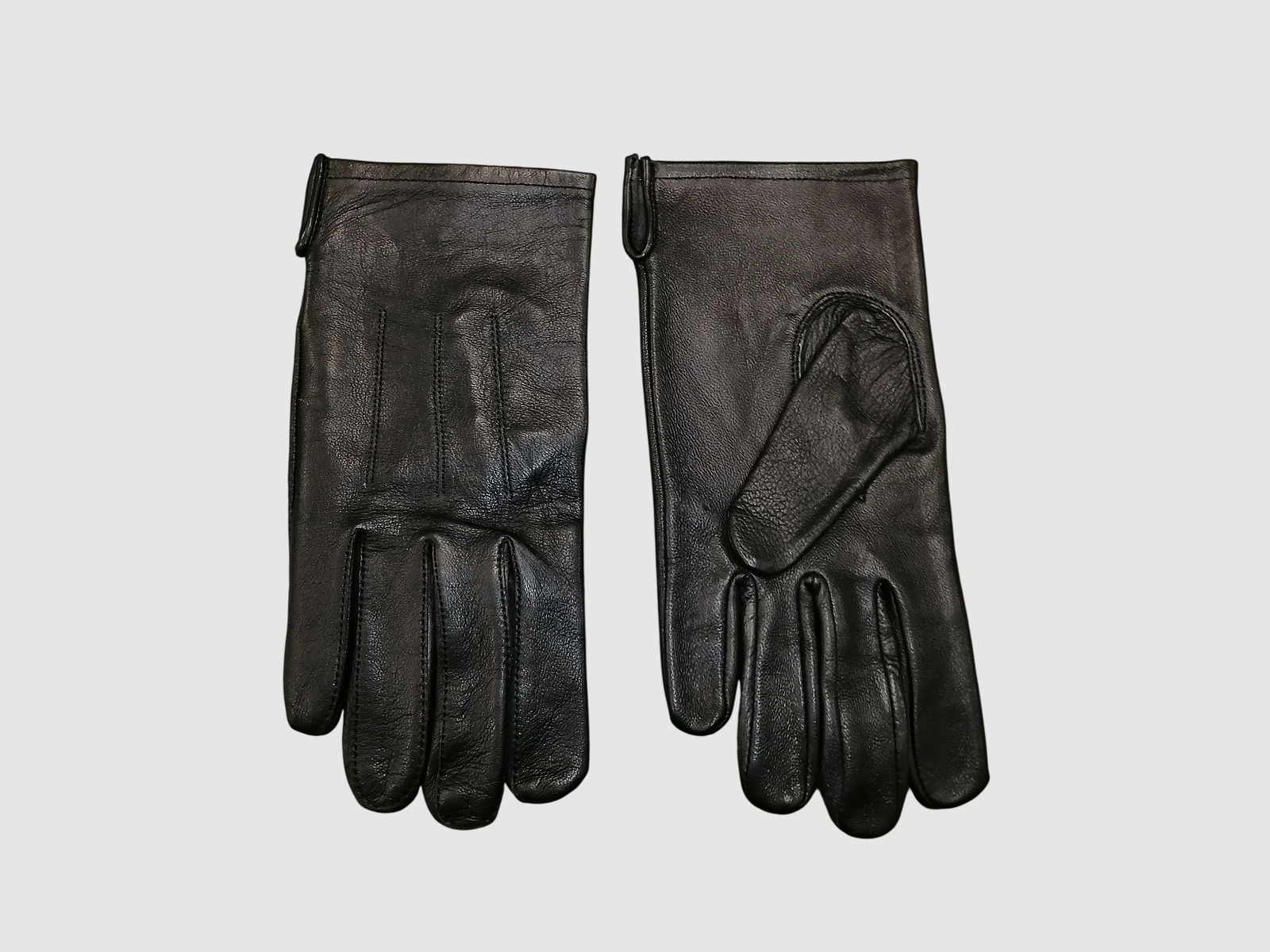 Leather gloves without lining