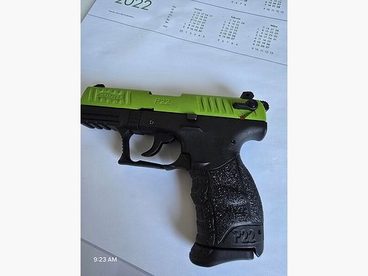 Walther P22Q Black/Green ungeschossen