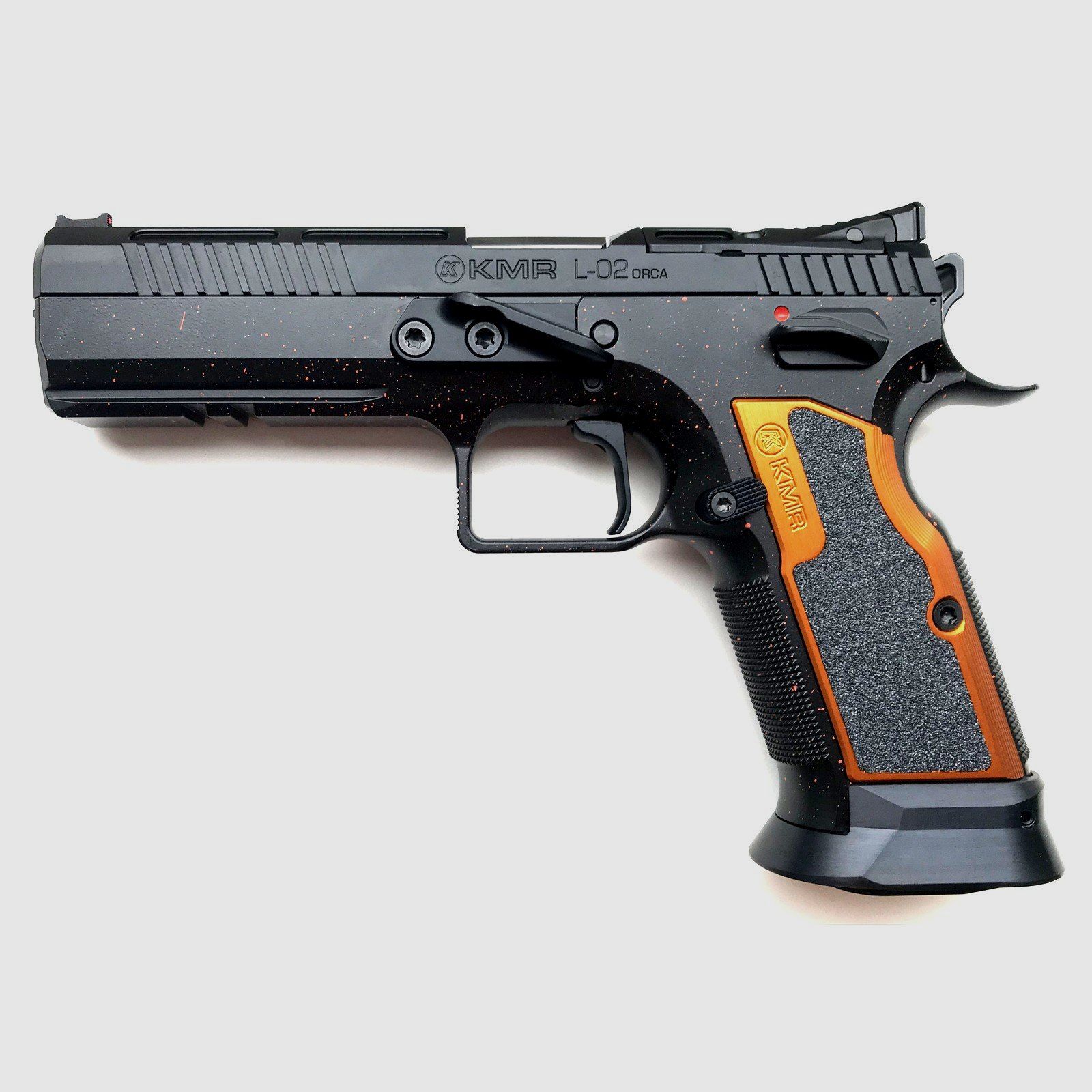 KMR L-02 ORCA 9×19 OR, 20R BLACK/ORANGE DOTS, image 1 of 7