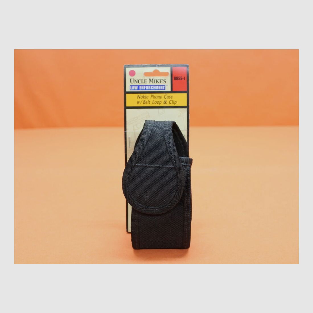 Uncle Mike's Nokia Phone Case (8855-1): Cordura Black/ Mobile Phone Bag with Interior Padding/ Belt Loop