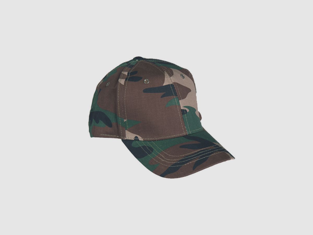 MILTEC CAP KID CAMO WOODLAND 100% COTTON