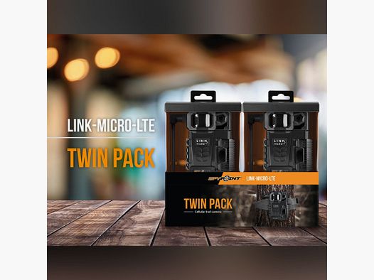 SPYPOINT Cámara de caza Link Micro LTE Twin Pack
