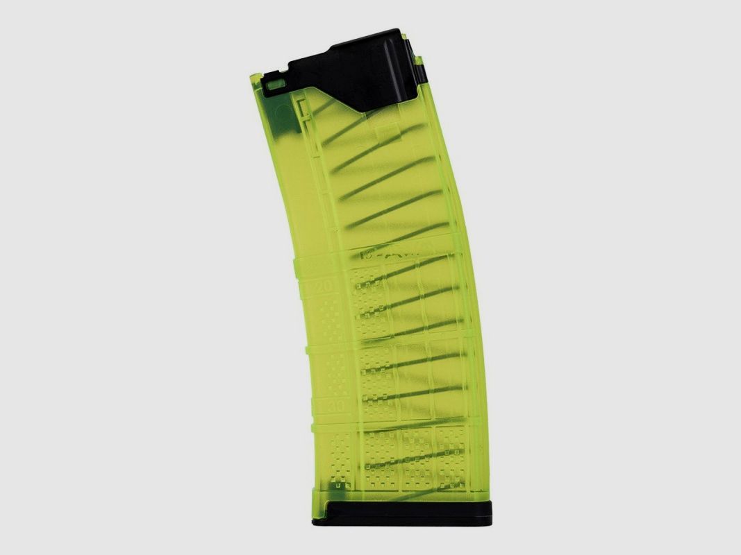 LANCER SYSTEMS L5AWM 30RD 5.56X45MM/.223 REM MAGAZIN, transparent grün, Bild 2 von 3
