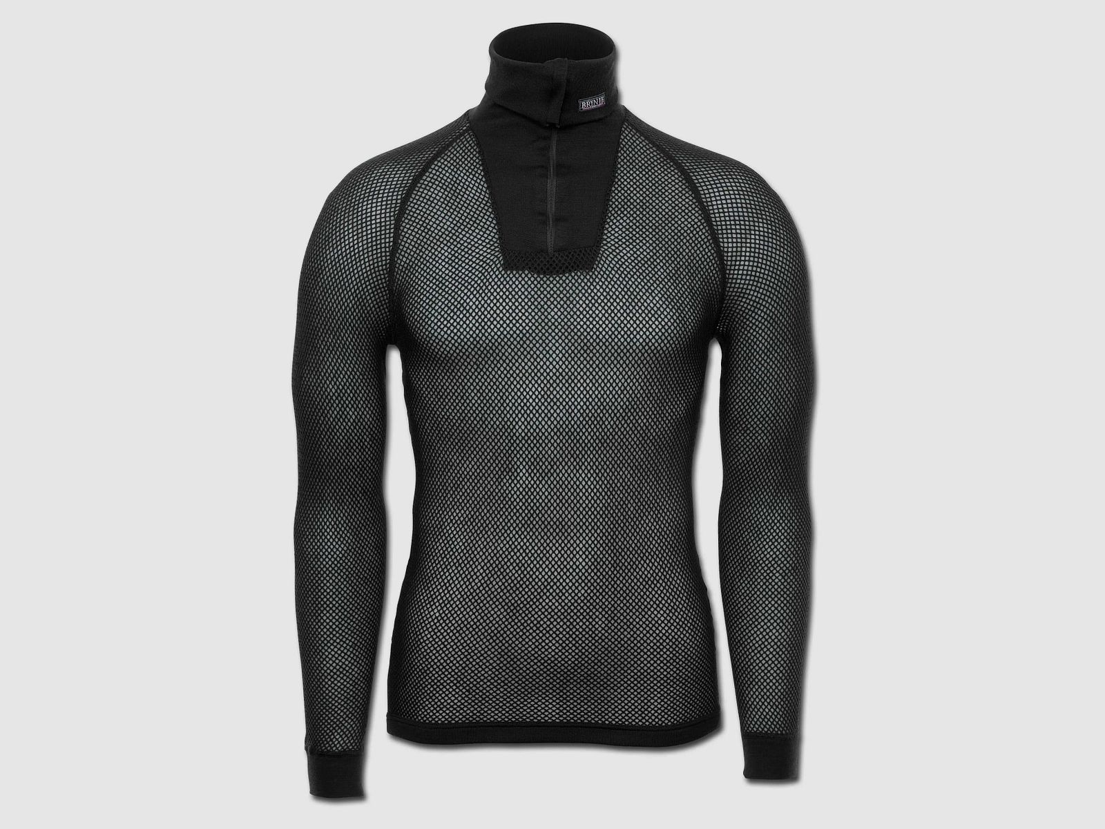Brynje Brynje Shirt Super Thermo Zip Polo schwarz