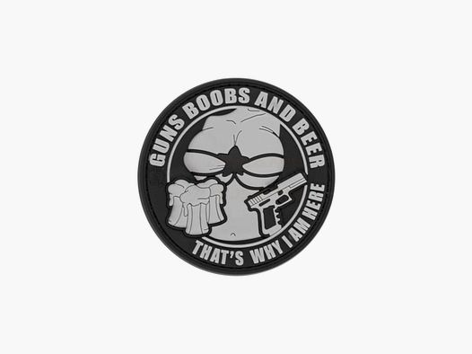 Rubber Patch GUNS BOOBS AND BEER