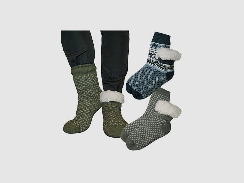 Cozy socks with anti-slip protection