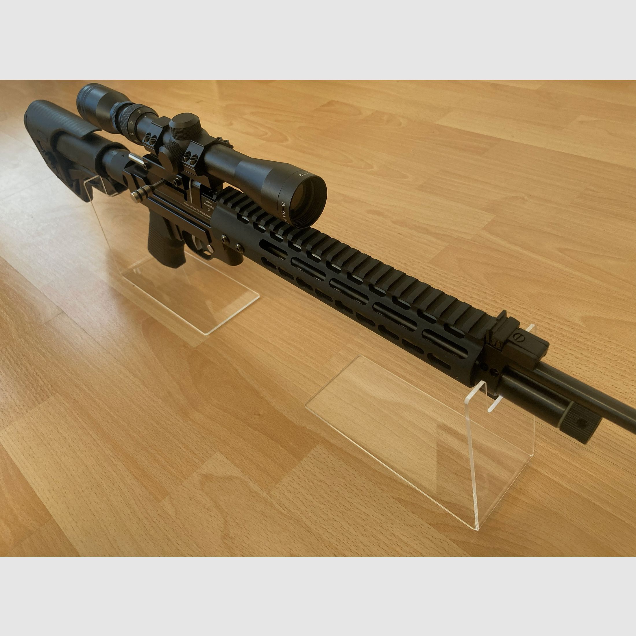 Diana Trailscout fucile ad aria compressa 4,5mm conversione stile AR15 7,5J, incluso cannocchiale e valvola 12J (non installata)