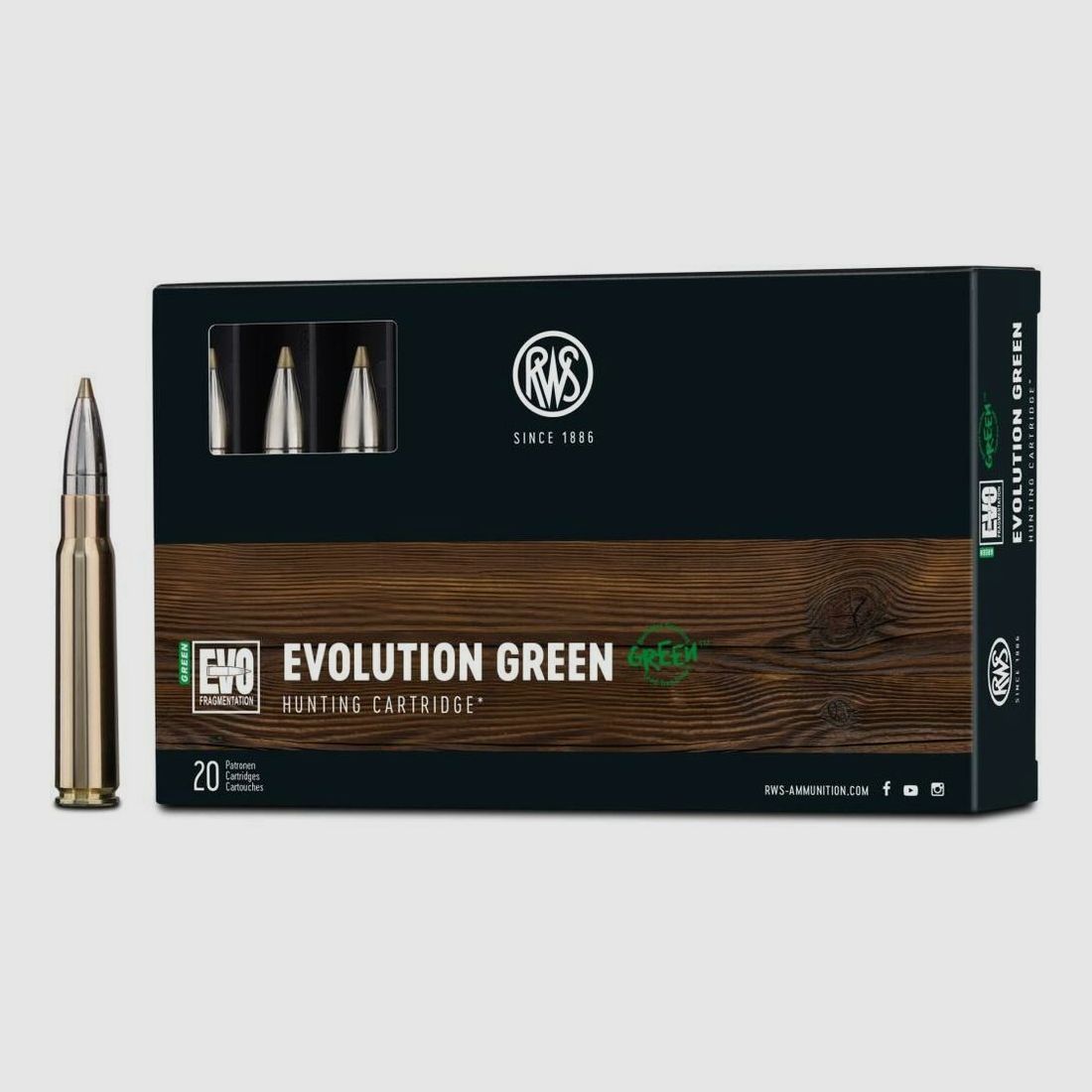 RWS EVO GREEN 9g/139grs - 20er